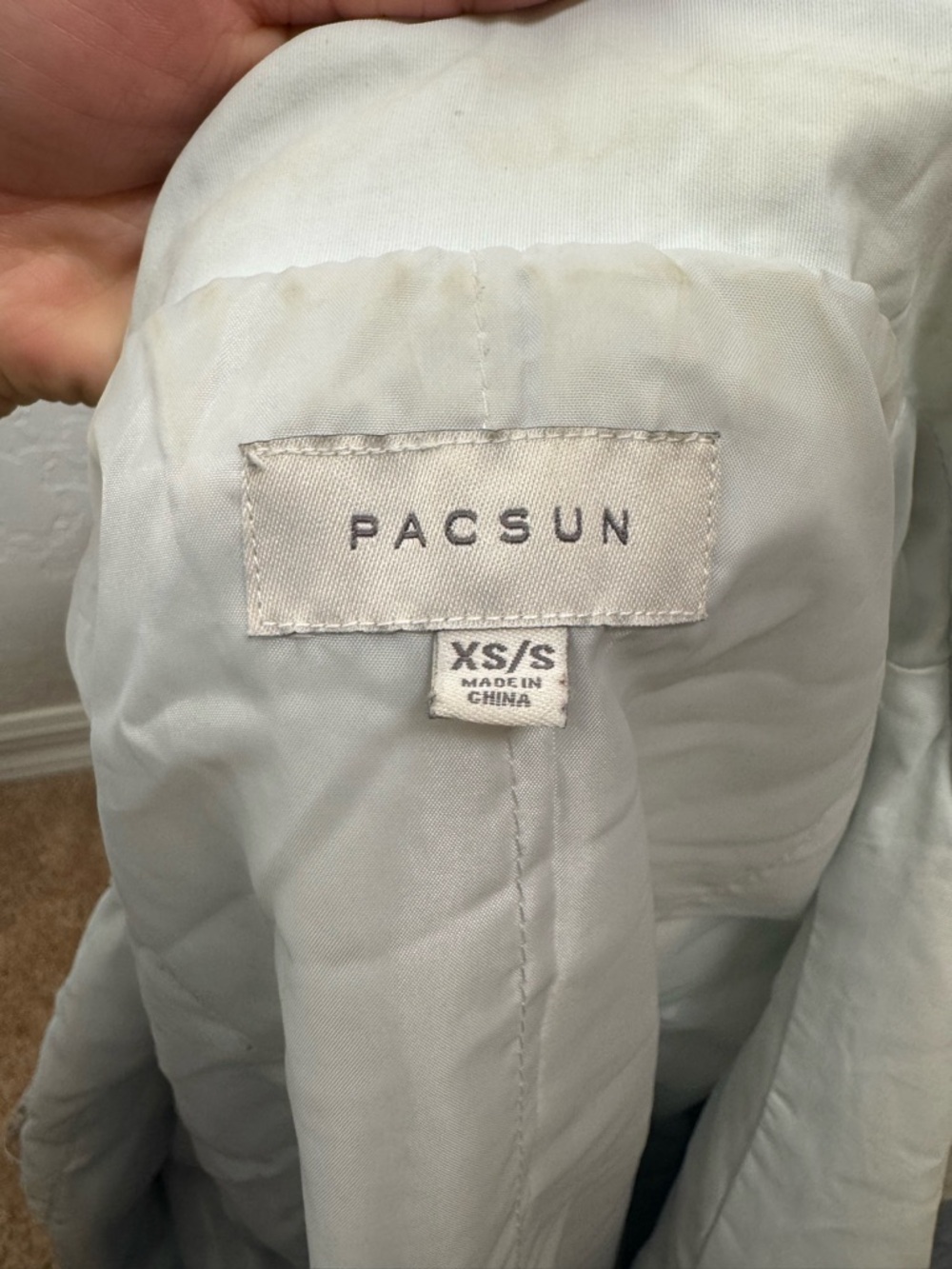 PacSun Light Blue & Sky Colorblock Cropped Jacket - Picture 9 of 10